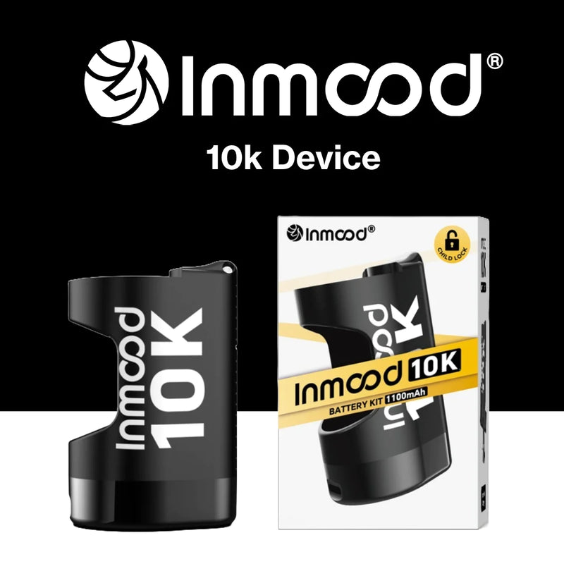 Inmood 10K Closed Pod Vape Kit – Battery Only – 1100mAh (Black)