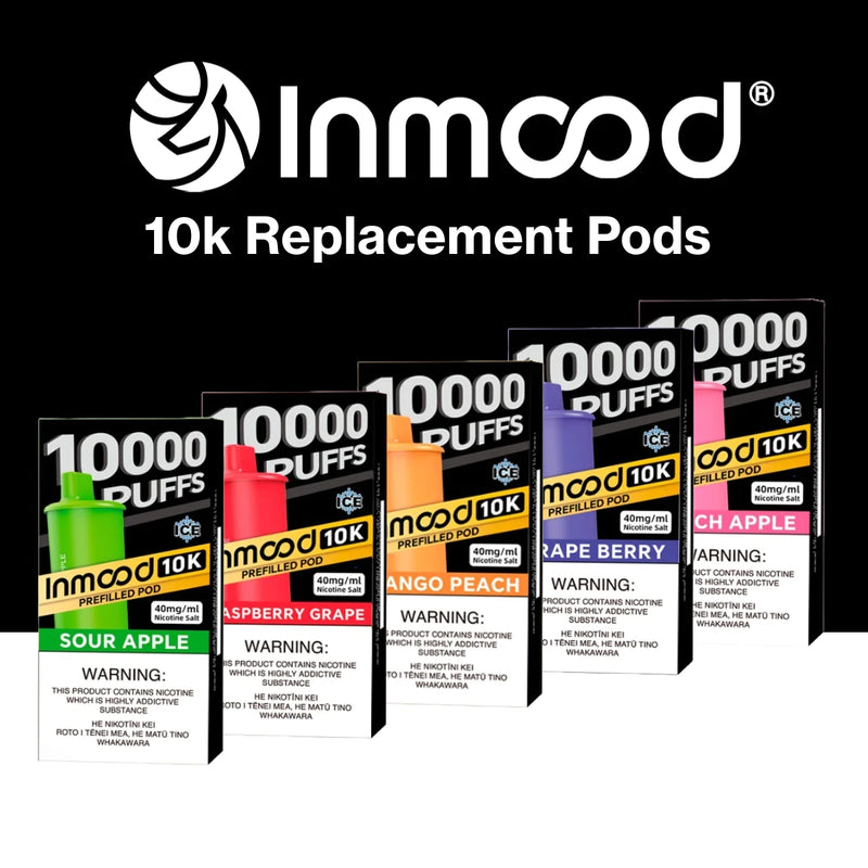 Inmood 10K Closed Pod Vape – Replacement Pods – 10000 Puffs – 4%