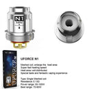 VooPoo UFORCE N Series Replacement Coils 5-Pack